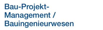 Schriftzug Duales Studium "Bau-Projekt-Management/Bauingenieurwesen".