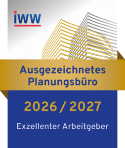 IWW Siegel Ausgezeichnetes Planungsbüro 2026/2027 – Exzellenter Arbeitgeber